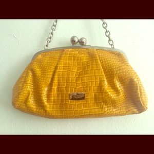 Nine West Mustard/Yellow Croc shoulder bag